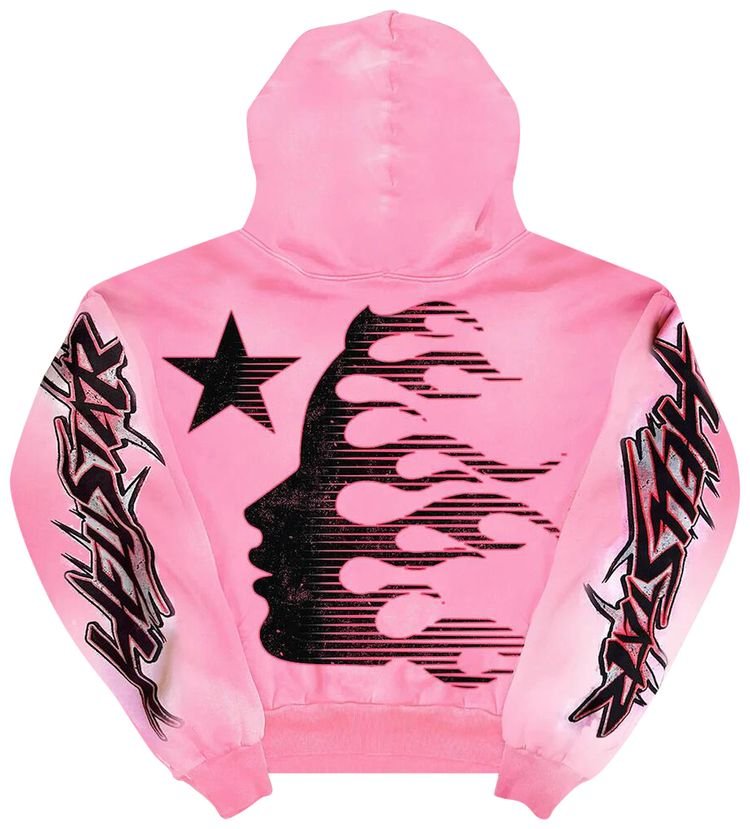 Hellstar Brainwashed Without Brain Hoodie Pink - side view - District 97 Clothing streetwear