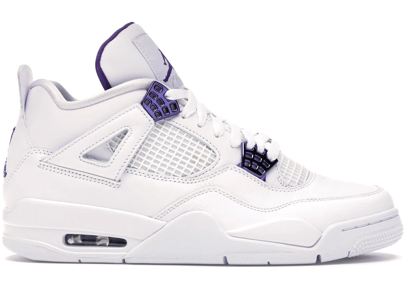 Air Jordan 4 Retro 'Purple Metallic' - side view - District 97 Clothing streetwear