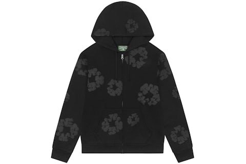 Denim Tears Mono Wreath Hoodie Black - side view - District 97 Clothing streetwear