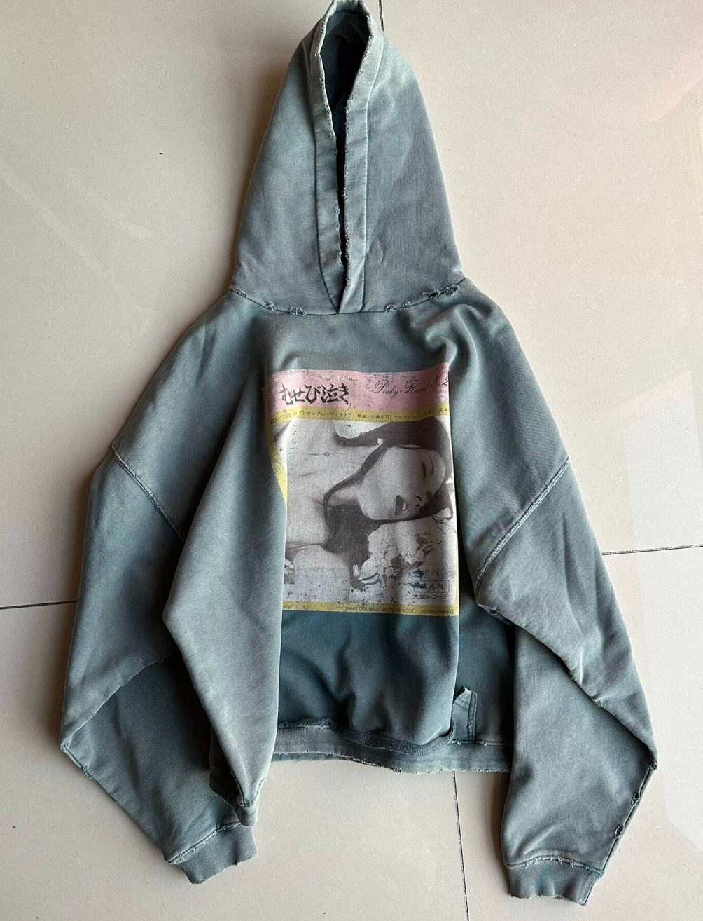 Utsuro Vintage Hoodie - alternate angle - District 97 Clothing streetwear