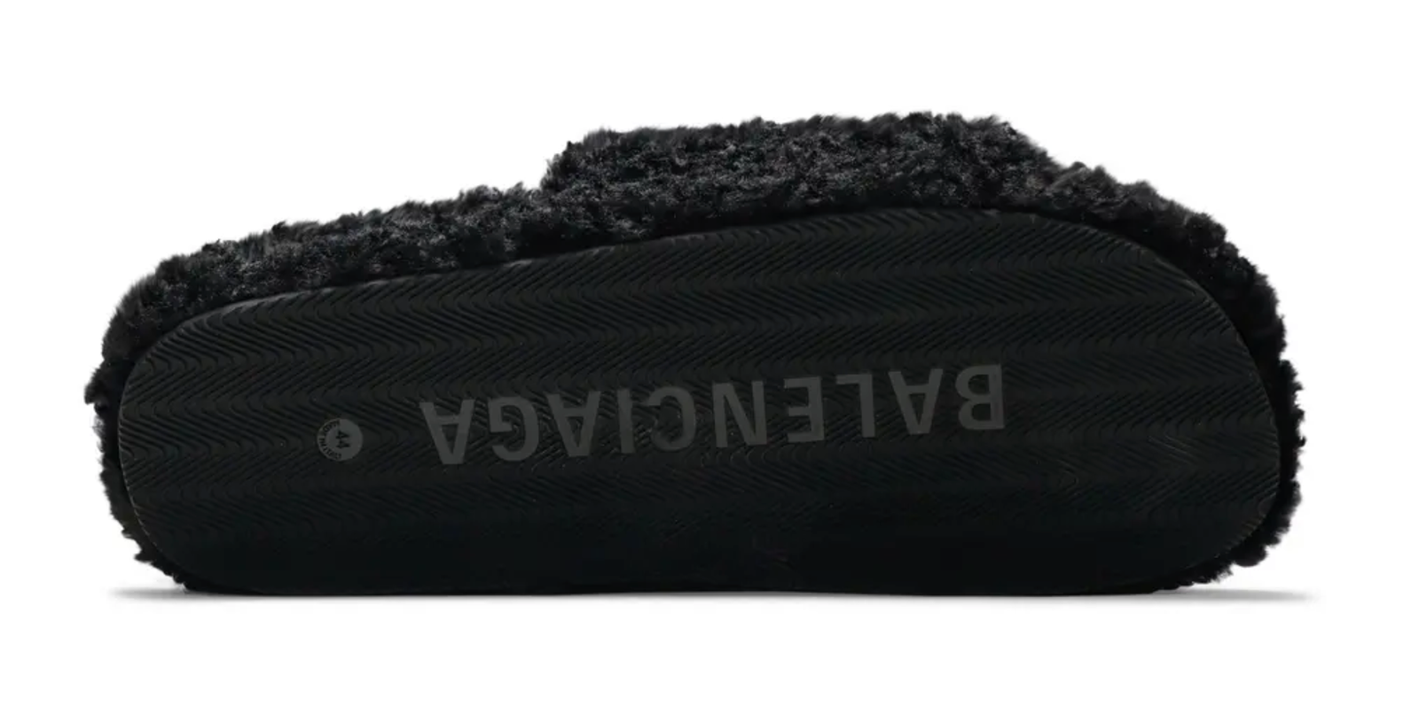 Balenciaga Furry Slides - back view - District 97 Clothing streetwear