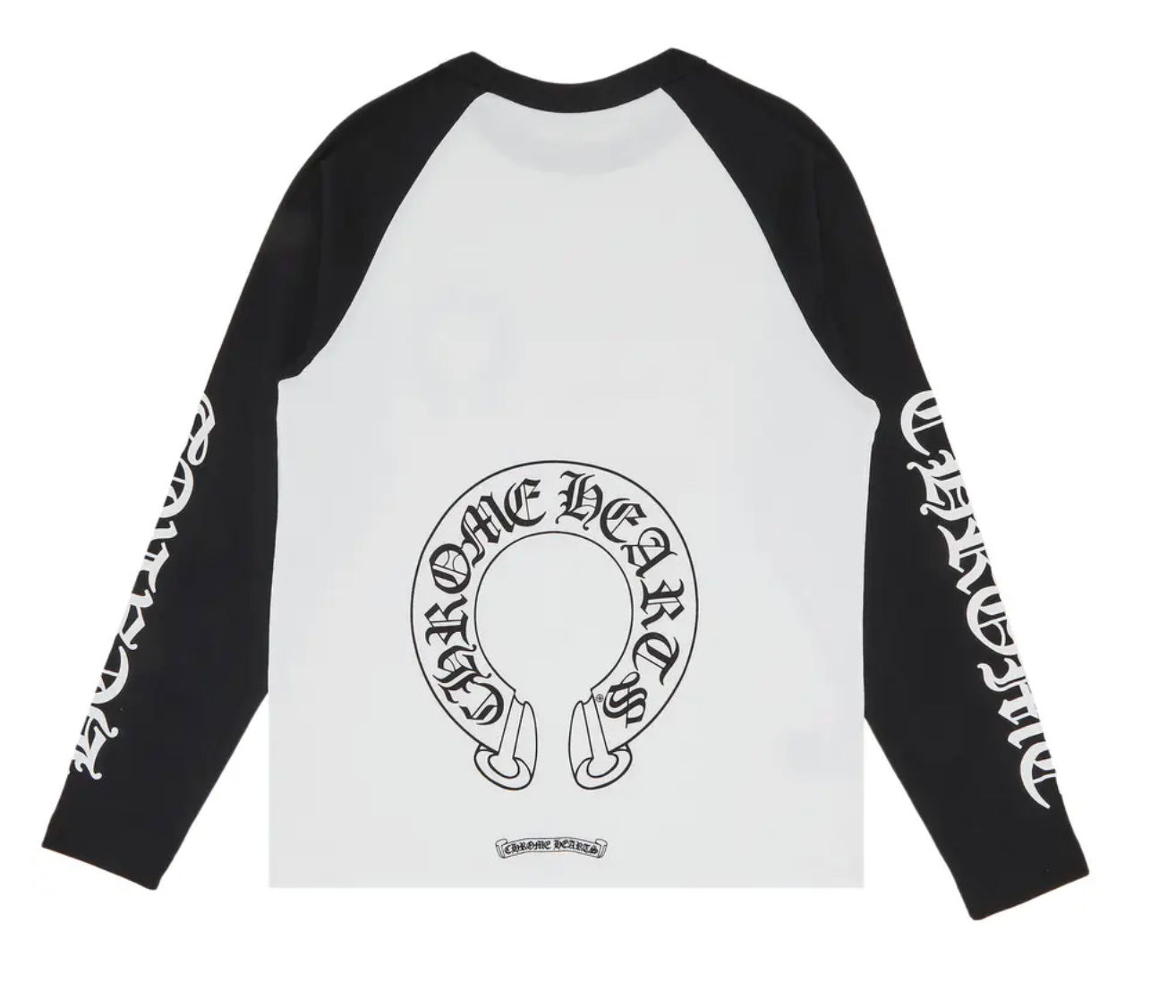 Chrome Hearts Long-Sleeve Horseshoe Baseball Tee - side view - District 97 Clothing streetwear