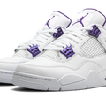 Air Jordan 4 Retro 'Purple Metallic' - front view - District 97 Clothing streetwear