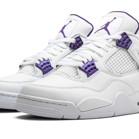 Air Jordan 4 Retro 'Purple Metallic' - front view - District 97 Clothing streetwear