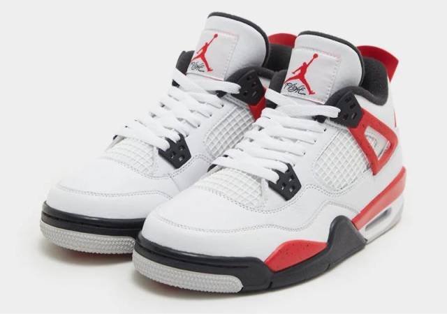 Air Jordan 4 Retro 'Red Cement' - back view - District 97 Clothing streetwear