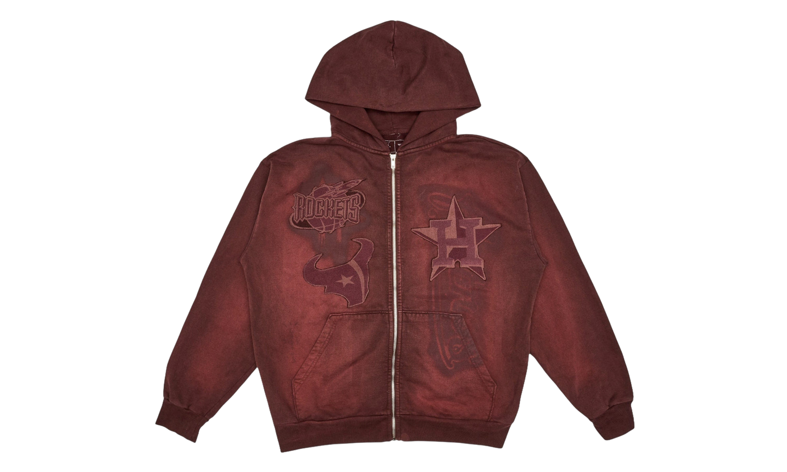 Cactus Jack Fanatics 2025 Rep Your City Houston Hoodie Red - front view - District 97 Clothing streetwear